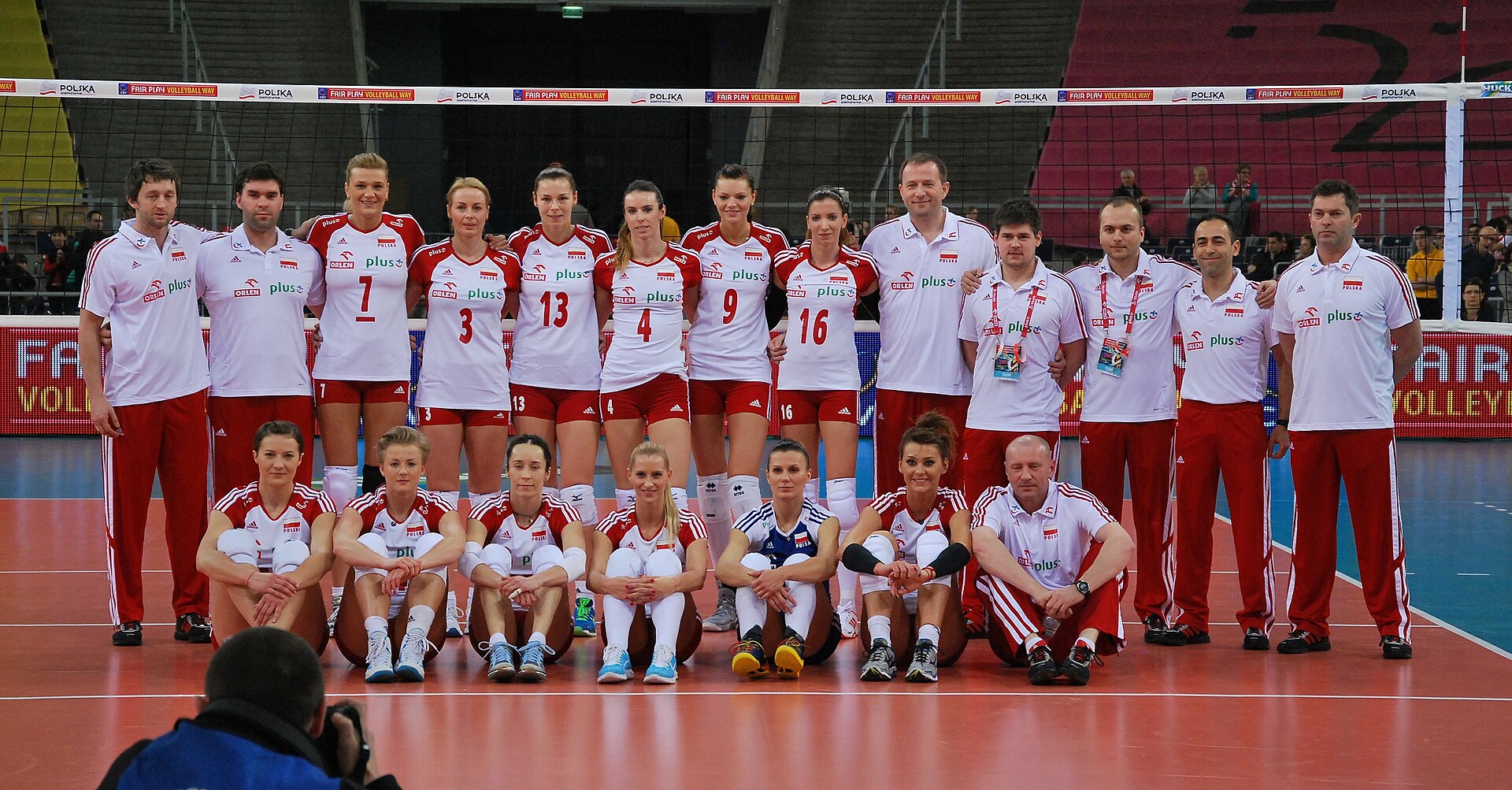Poland volleyball women national team 01 - FIVB World Championship European Qualification Women Łódź January 2014